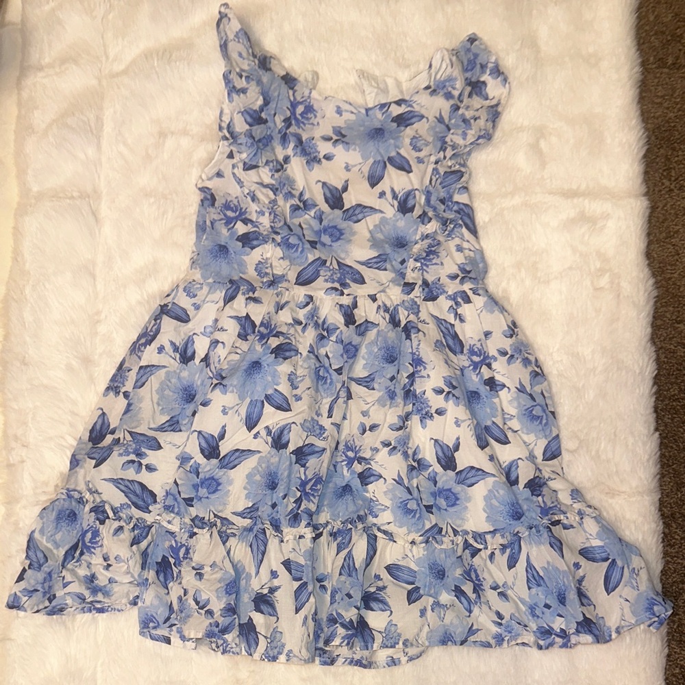Janie and Jack Blue Floral Dress